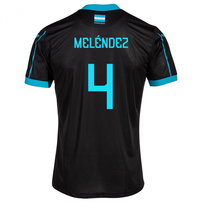 Niño Camiseta Honduras Carlos Meléndez #4 Negro 2ª Equipación 24-26 La Camisa