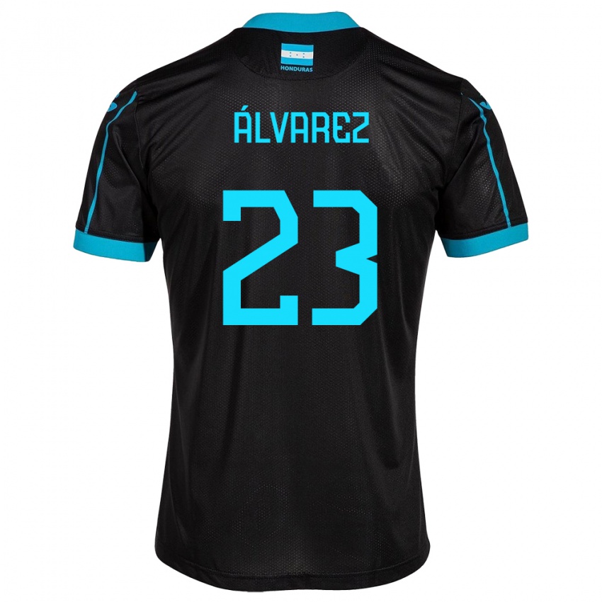 Niño Camiseta Honduras Jorge Álvarez #23 Negro 2ª Equipación 24-26 La Camisa