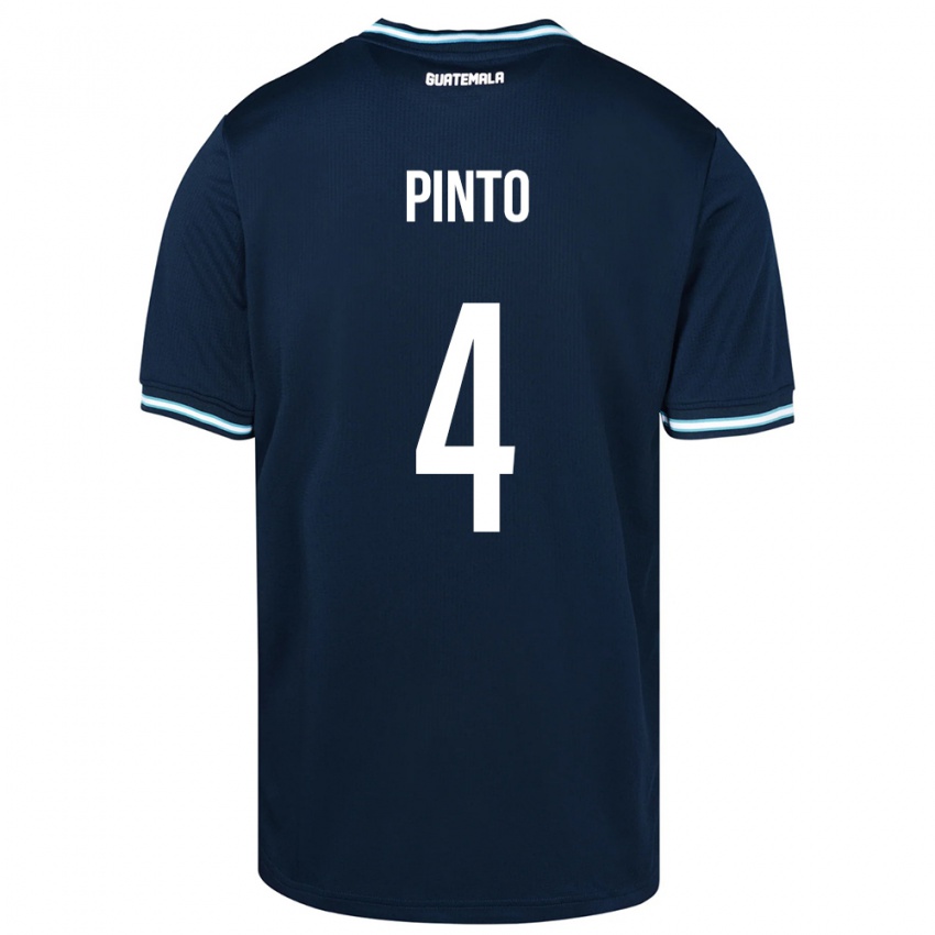 Niño Camiseta Guatemala José Carlos Pinto #4 Azul 2ª Equipación 24-26 La Camisa