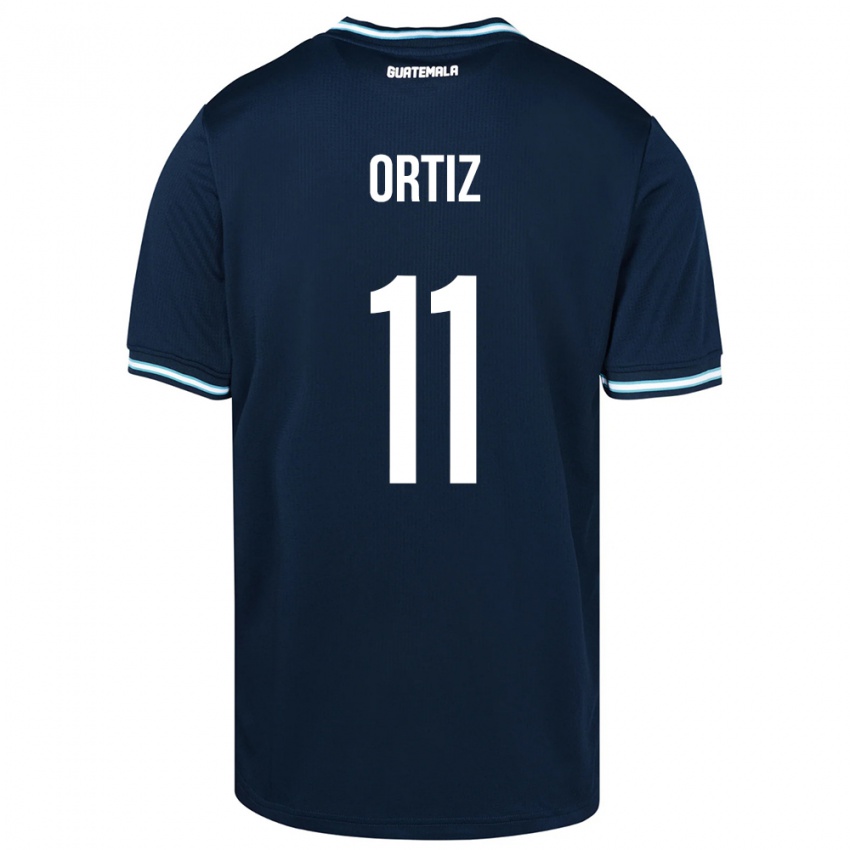Niño Camiseta Guatemala Andersson Ortiz #11 Azul 2ª Equipación 24-26 La Camisa
