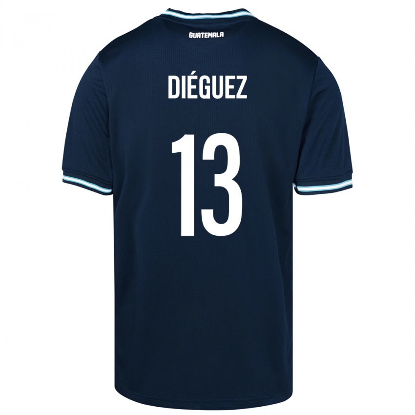 Niño Camiseta Guatemala Jonathan Diéguez #13 Azul 2ª Equipación 24-26 La Camisa