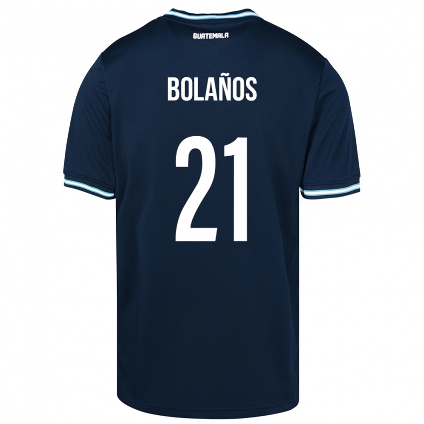 Niño Camiseta Guatemala Diego Bolaños #21 Azul 2ª Equipación 24-26 La Camisa
