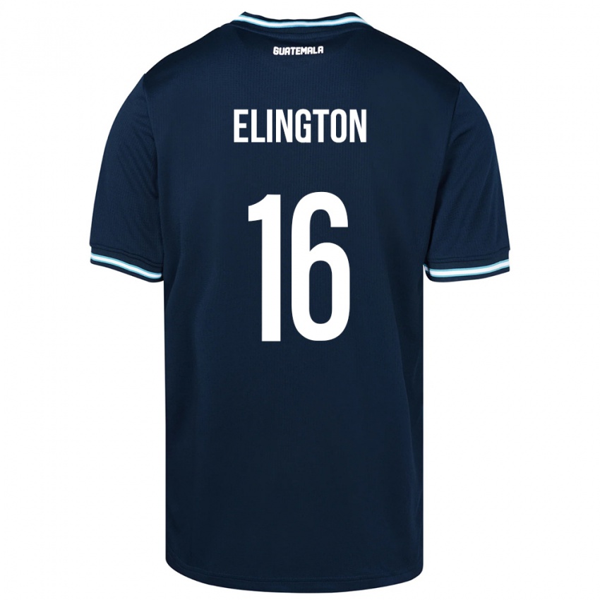 Niño Camiseta Guatemala Elvi Elington #16 Azul 2ª Equipación 24-26 La Camisa