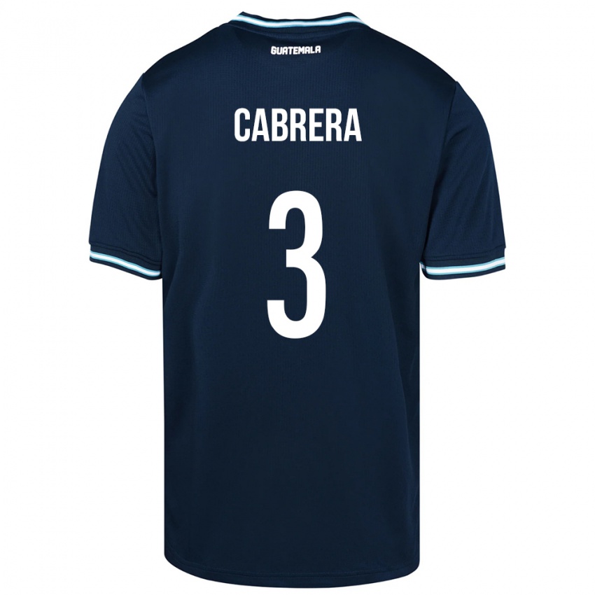 Niño Camiseta Guatemala Gabriel Cabrera #3 Azul 2ª Equipación 24-26 La Camisa
