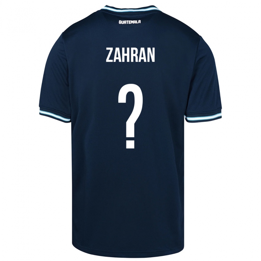 Niño Camiseta Guatemala William Zahran #0 Azul 2ª Equipación 24-26 La Camisa