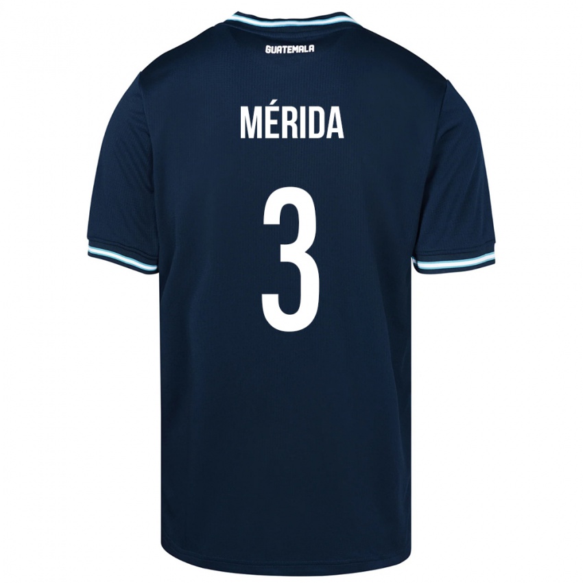 Niño Camiseta Guatemala Daniel Mérida #3 Azul 2ª Equipación 24-26 La Camisa