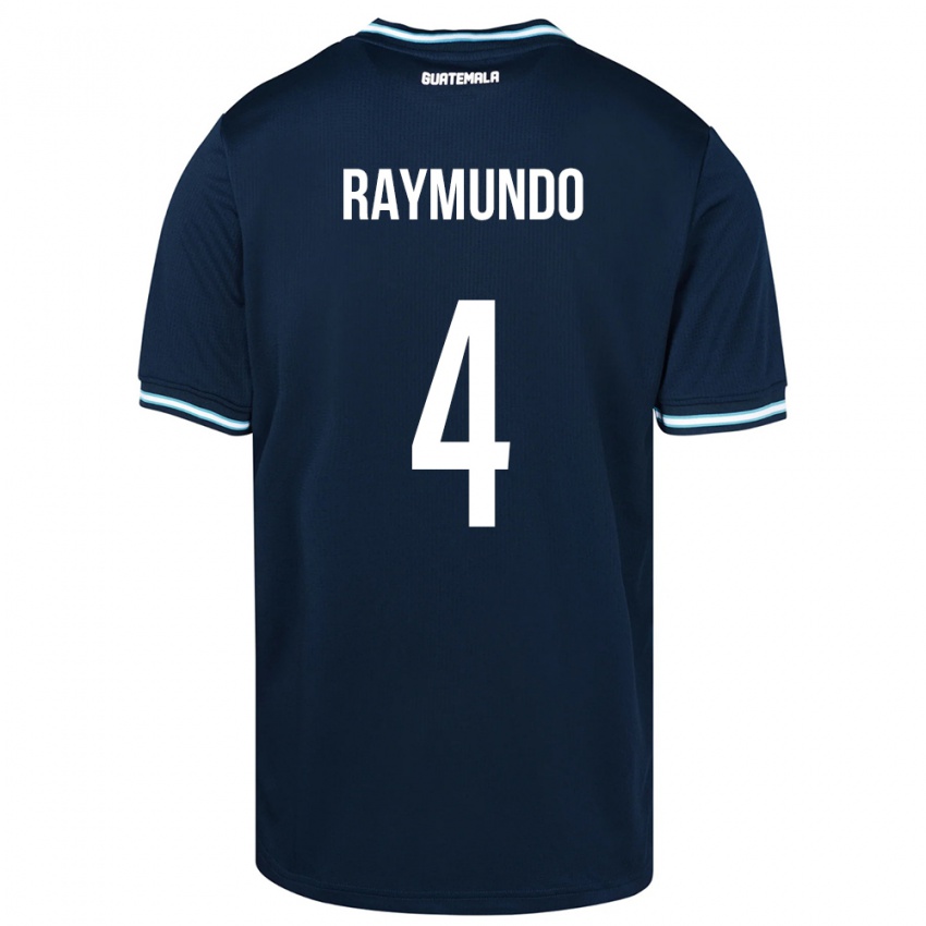 Niño Camiseta Guatemala Cristopher Raymundo #4 Azul 2ª Equipación 24-26 La Camisa