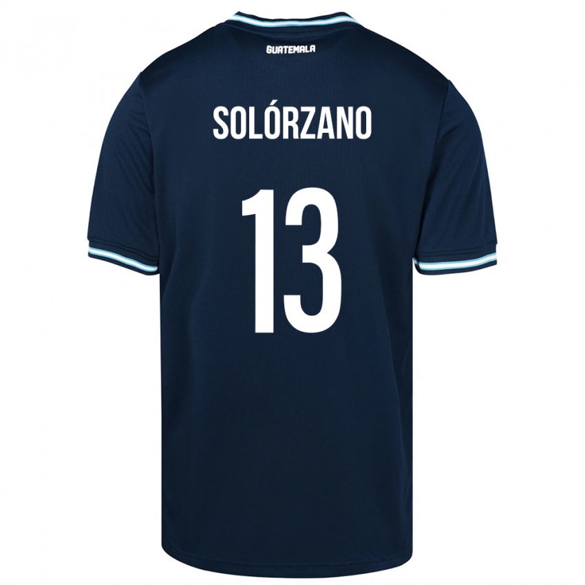 Niño Camiseta Guatemala Aisha Solórzano #13 Azul 2ª Equipación 24-26 La Camisa