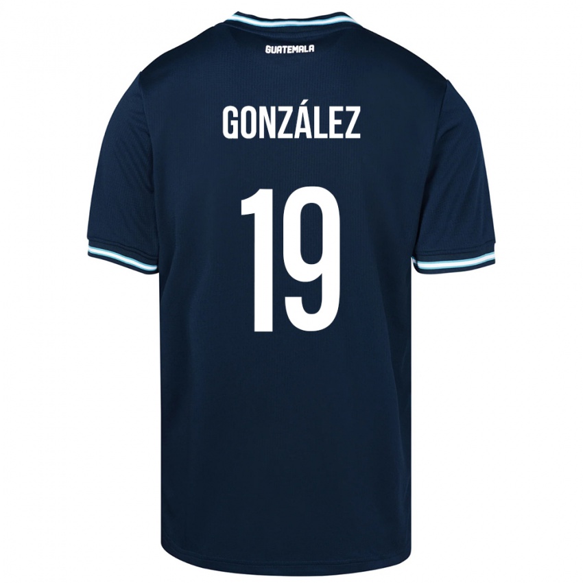 Niño Camiseta Guatemala Karen González #19 Azul 2ª Equipación 24-26 La Camisa