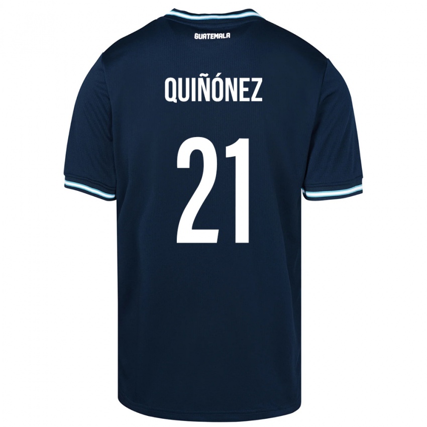 Niño Camiseta Guatemala Andrea Quiñónez #21 Azul 2ª Equipación 24-26 La Camisa