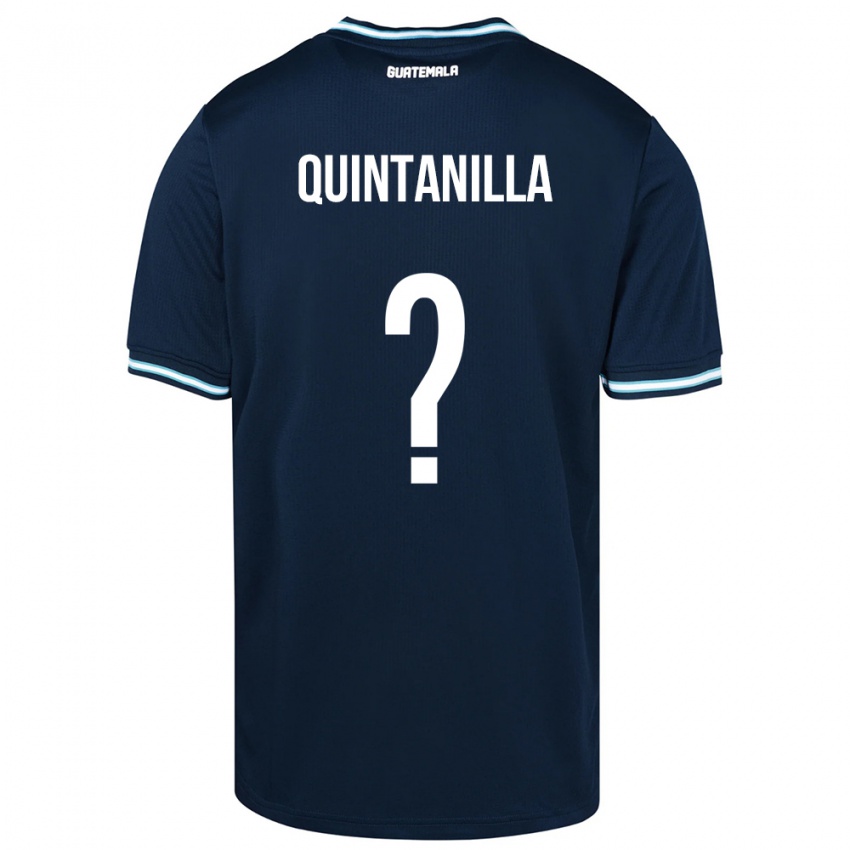 Niño Camiseta Guatemala Anayelli Quintanilla #0 Azul 2ª Equipación 24-26 La Camisa