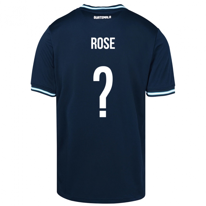 Niño Camiseta Guatemala Michelle Rose #0 Azul 2ª Equipación 24-26 La Camisa