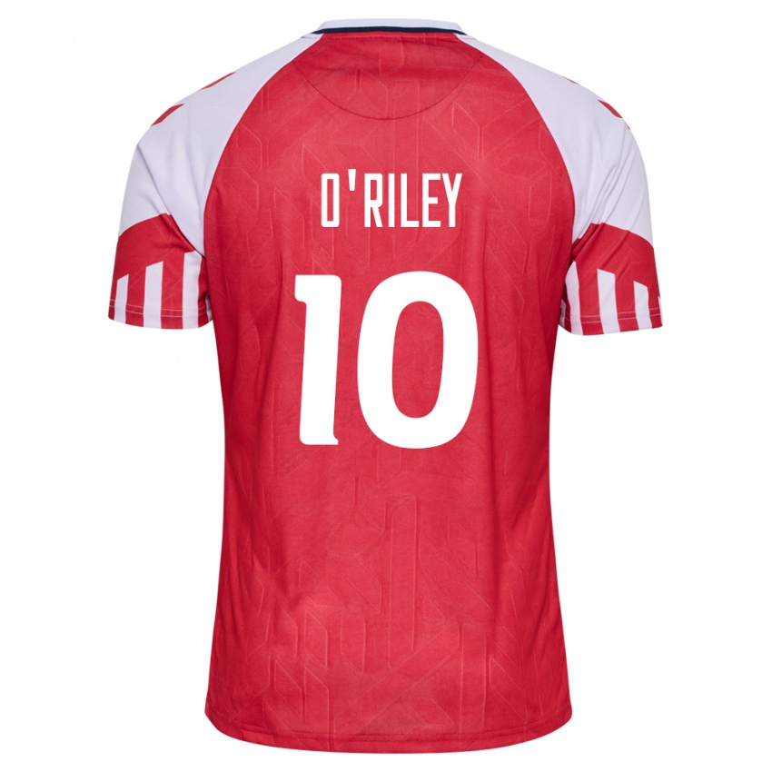 Hombre Camiseta Dinamarca Matt O Riley #10 Rojo 1ª Equipación 24-26 La Camisa