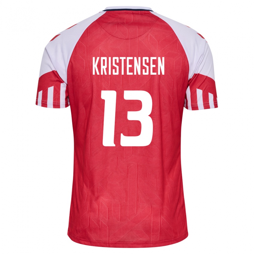 Hombre Camiseta Dinamarca Rasmus Kristensen #13 Rojo 1ª Equipación 24-26 La Camisa