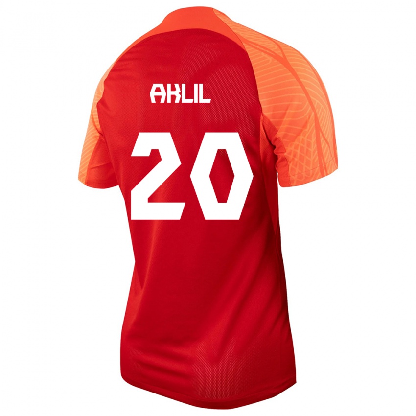 Hombre Camiseta Canadá Lino Aklil #20 Naranja 1ª Equipación 24-26 La Camisa