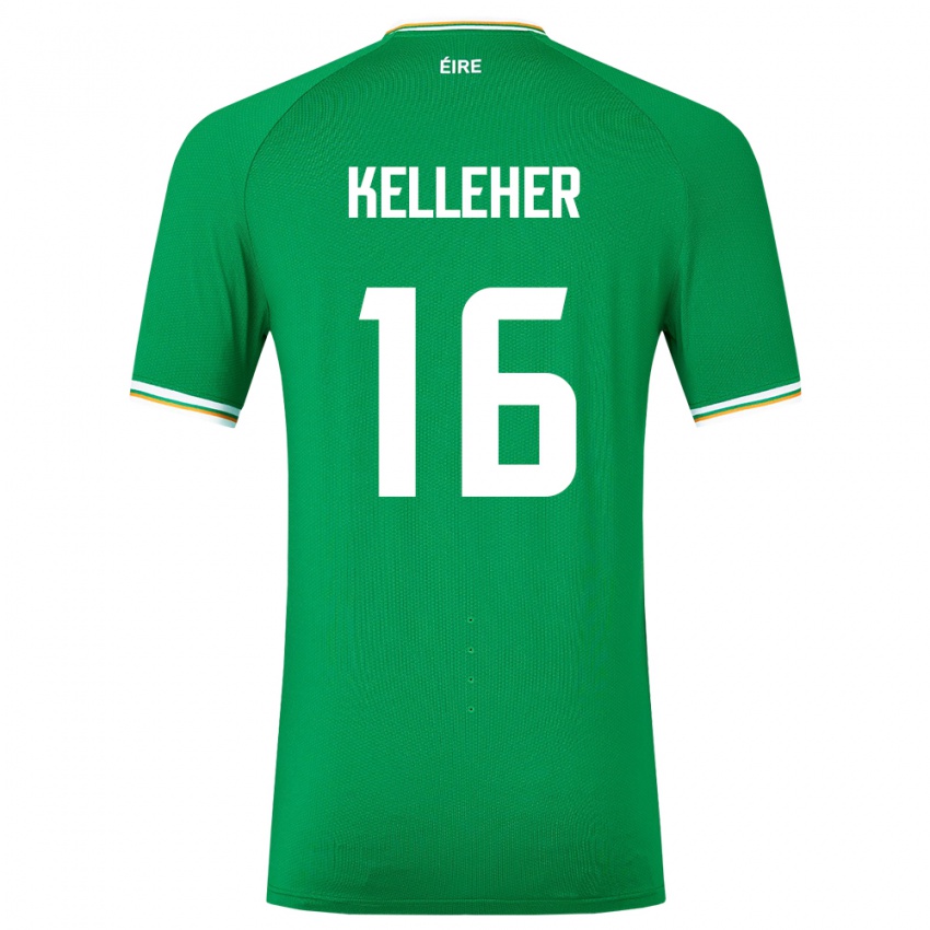 Hombre Camiseta Irlanda Caoimhín Kelleher #16 Verde 1ª Equipación 24-26 La Camisa
