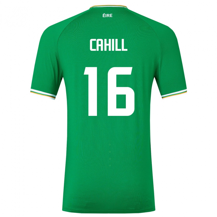 Hombre Camiseta Irlanda Killian Cahill #16 Verde 1ª Equipación 24-26 La Camisa