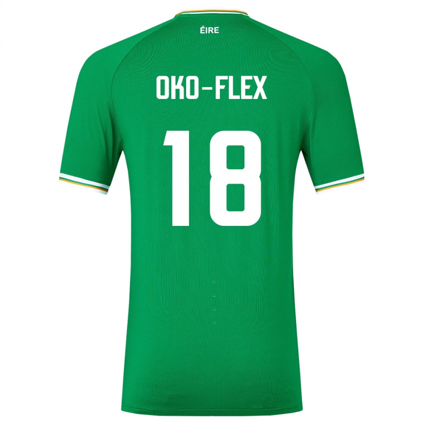Hombre Camiseta Irlanda Armstrong Oko-Flex #18 Verde 1ª Equipación 24-26 La Camisa
