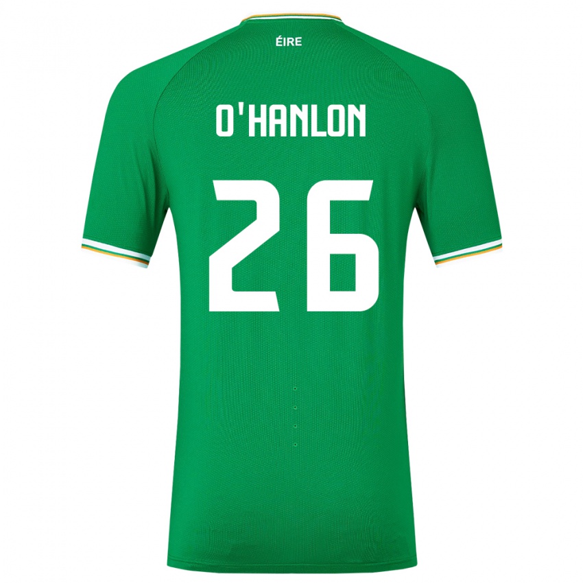 Hombre Camiseta Irlanda Tara O'hanlon #26 Verde 1ª Equipación 24-26 La Camisa