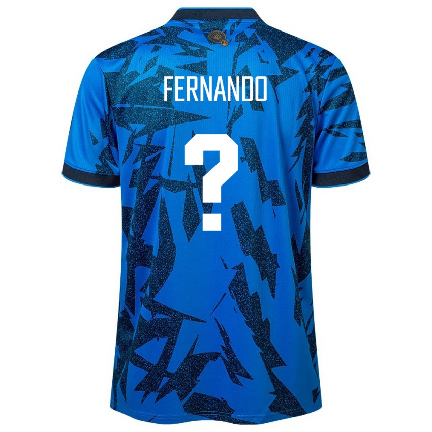 Hombre Camiseta El Salvador Fernando Sánchez #0 Azul 1ª Equipación 24-26 La Camisa