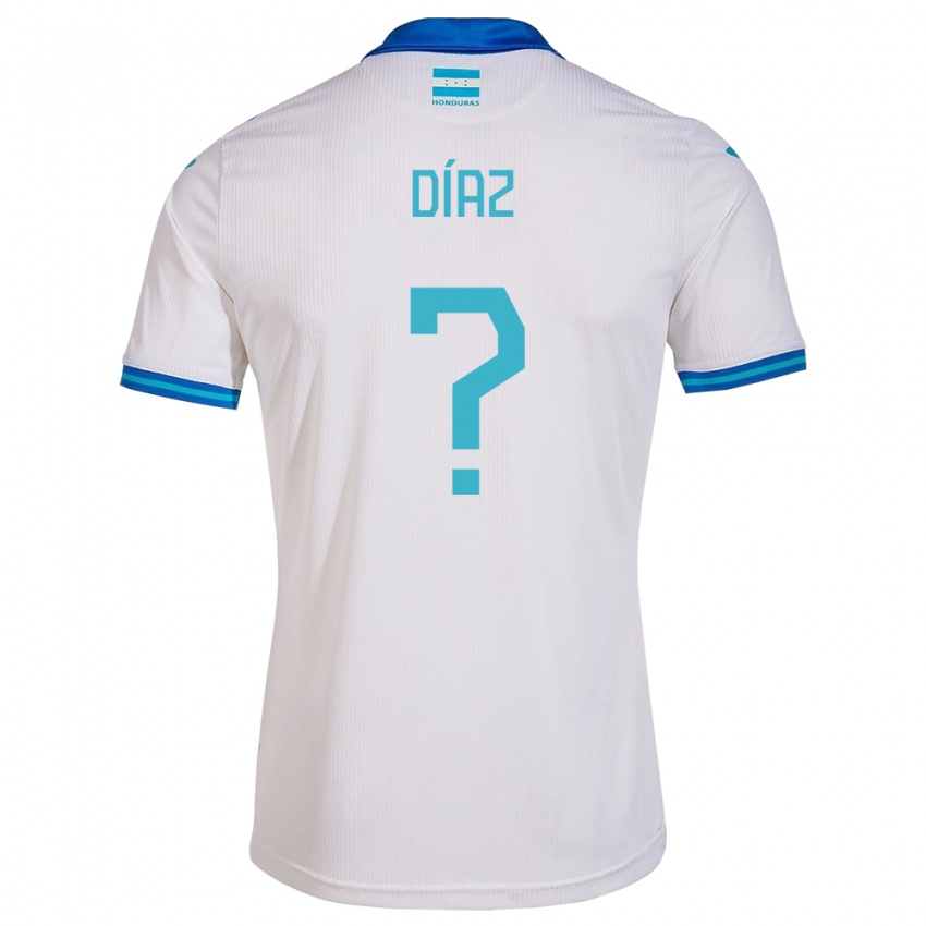 Hombre Camiseta Honduras Kimberly Díaz #0 Blanco 1ª Equipación 24-26 La Camisa