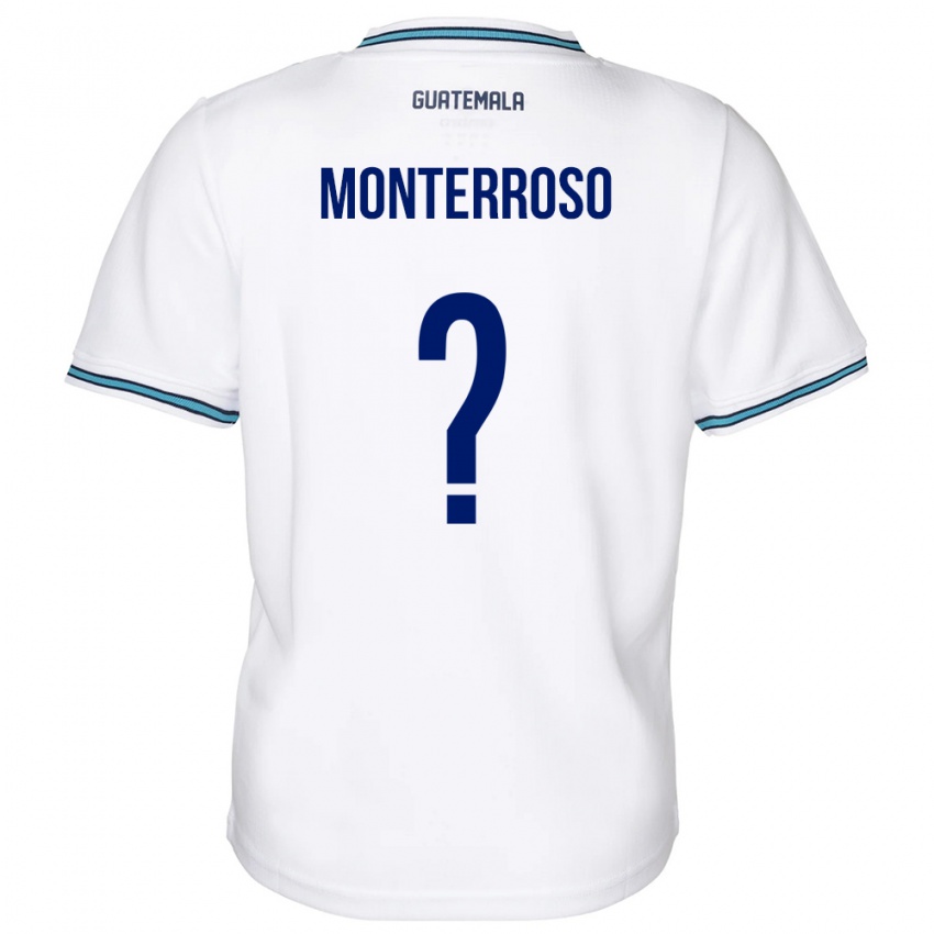Hombre Camiseta Guatemala María Monterroso #0 Blanco 1ª Equipación 24-26 La Camisa
