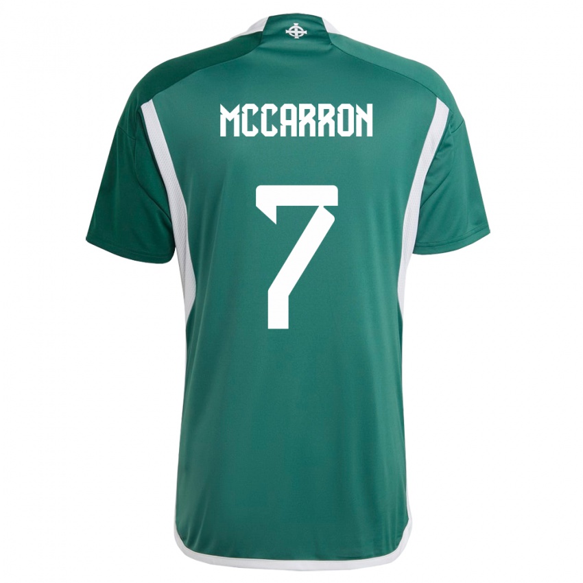 Hombre Camiseta Irlanda Del Norte Chloe Mccarron #7 Verde 1ª Equipación 24-26 La Camisa