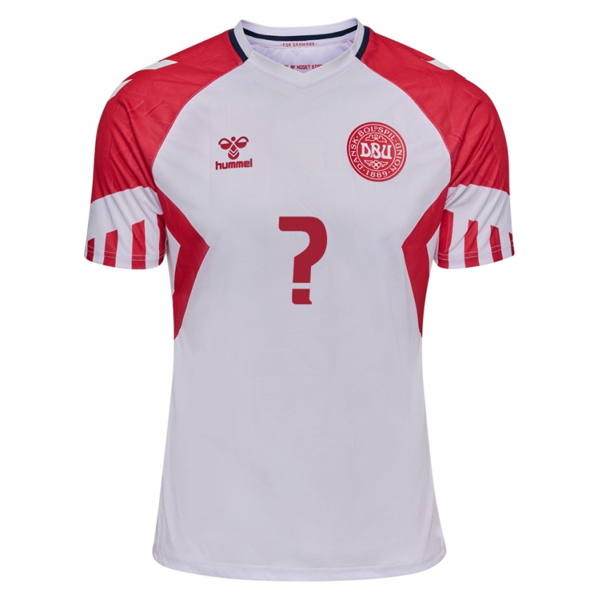 Hombre Camiseta Dinamarca Adam Fuglsang #0 Blanco 2ª Equipación 24-26 La Camisa