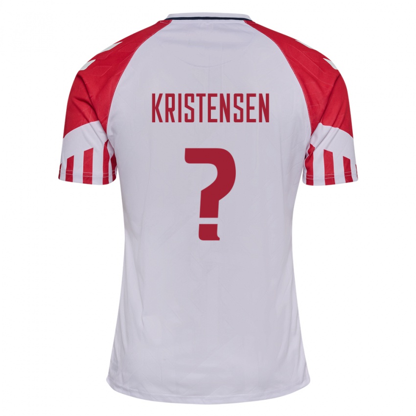 Hombre Camiseta Dinamarca Mikkel Kristensen #0 Blanco 2ª Equipación 24-26 La Camisa
