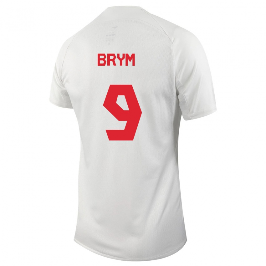 Hombre Camiseta Canadá Charles Andreas Brym #9 Blanco 2ª Equipación 24-26 La Camisa