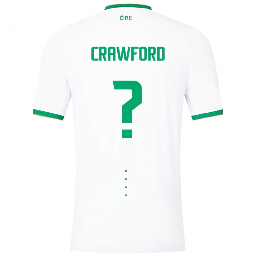Hombre Camiseta Irlanda James Crawford #0 Blanco 2ª Equipación 24-26 La Camisa