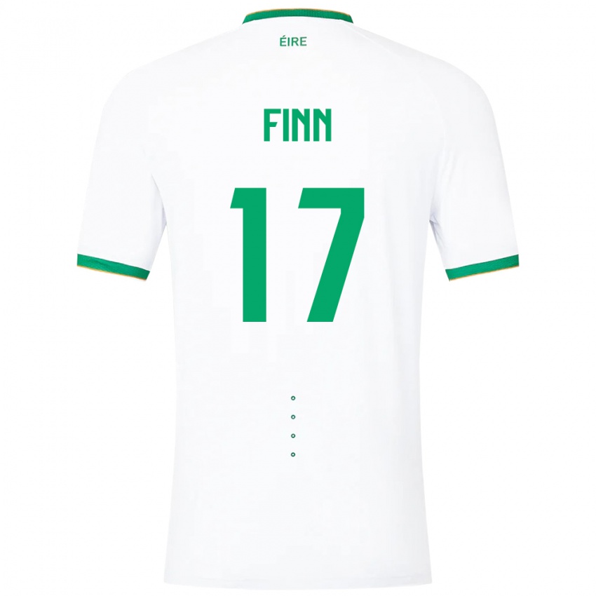 Hombre Camiseta Irlanda Jamie Finn #17 Blanco 2ª Equipación 24-26 La Camisa