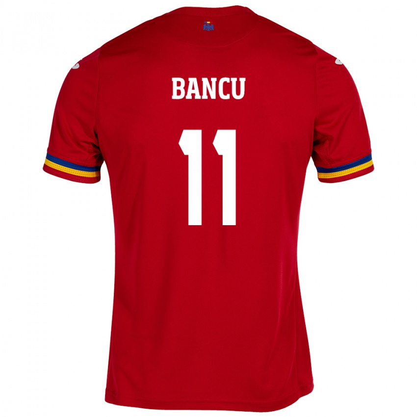 Hombre Camiseta Rumania Nicuşor Bancu #11 Rojo 2ª Equipación 24-26 La Camisa