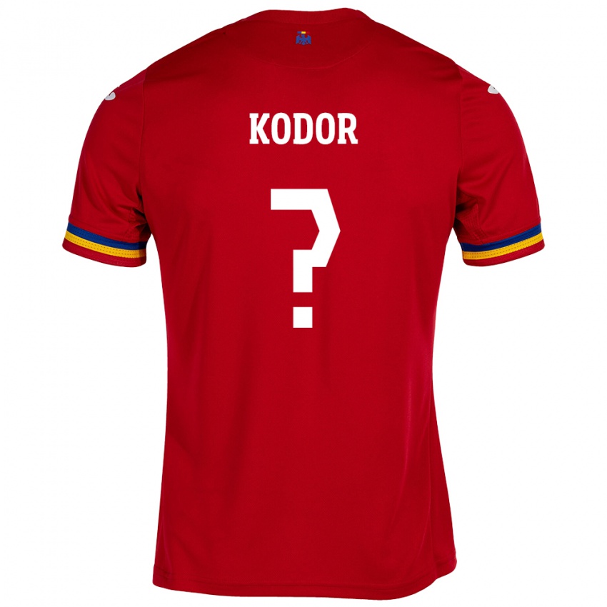 Hombre Camiseta Rumania Jason Kodor #0 Rojo 2ª Equipación 24-26 La Camisa
