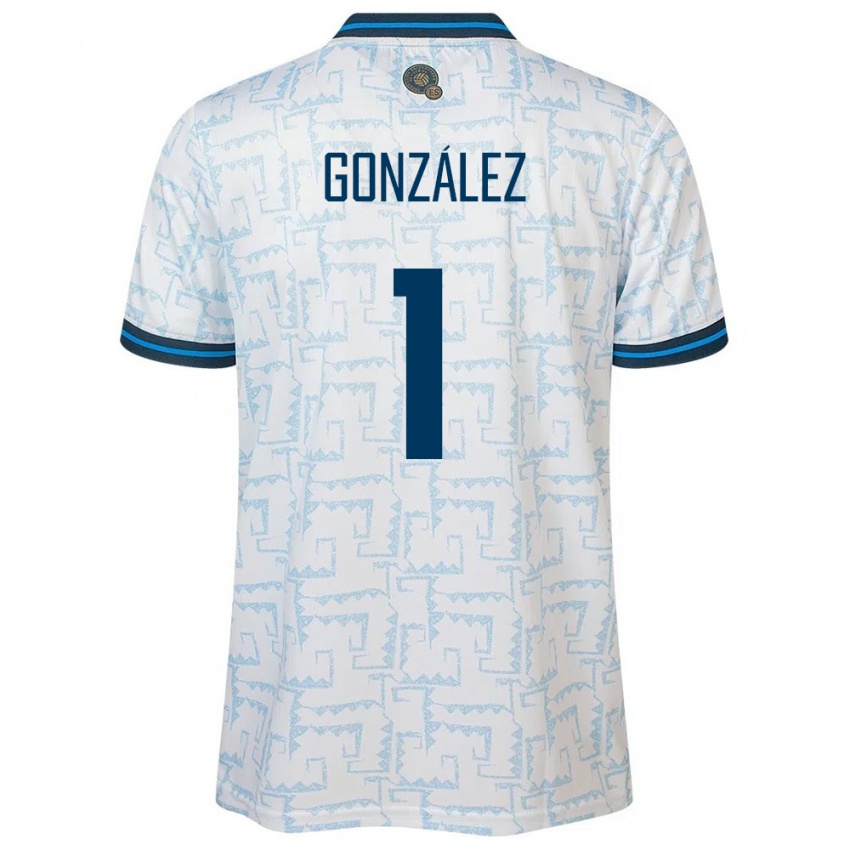 Hombre Camiseta El Salvador Mario González #1 Blanco 2ª Equipación 24-26 La Camisa