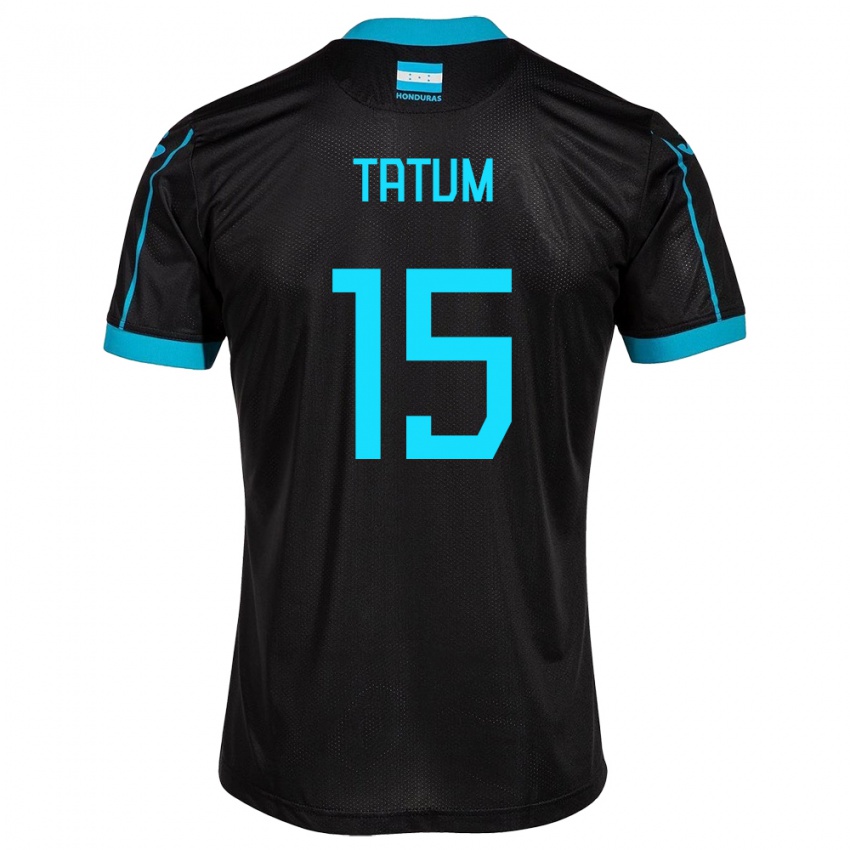 Hombre Camiseta Honduras Anfronit Tatum #15 Negro 2ª Equipación 24-26 La Camisa