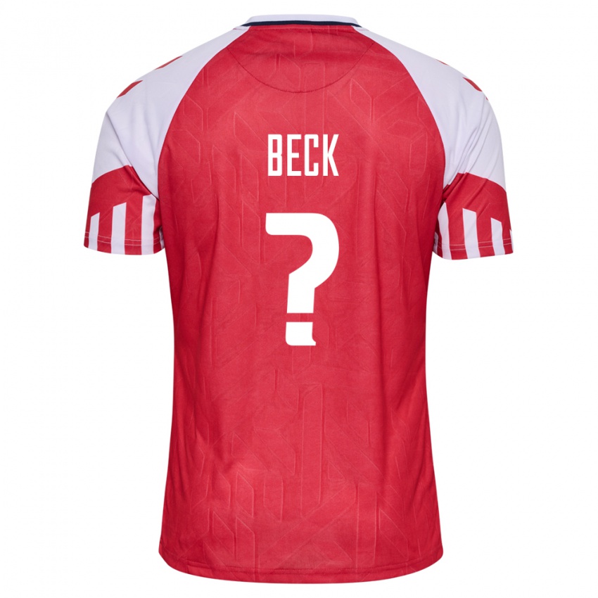 Mujer Camiseta Dinamarca Julius Beck #0 Rojo 1ª Equipación 24-26 La Camisa