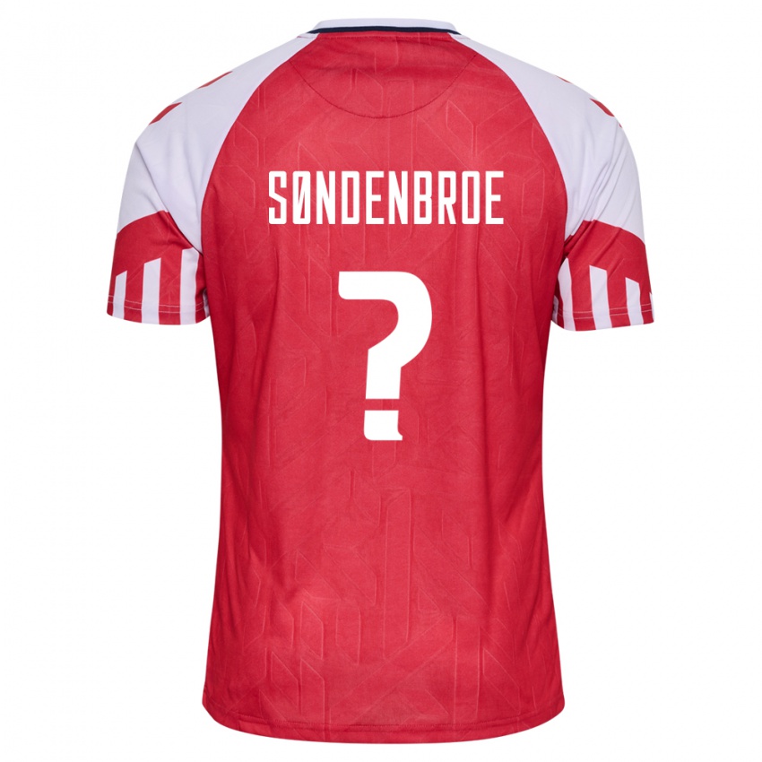 Mujer Camiseta Dinamarca Andreas Søndenbroe #0 Rojo 1ª Equipación 24-26 La Camisa