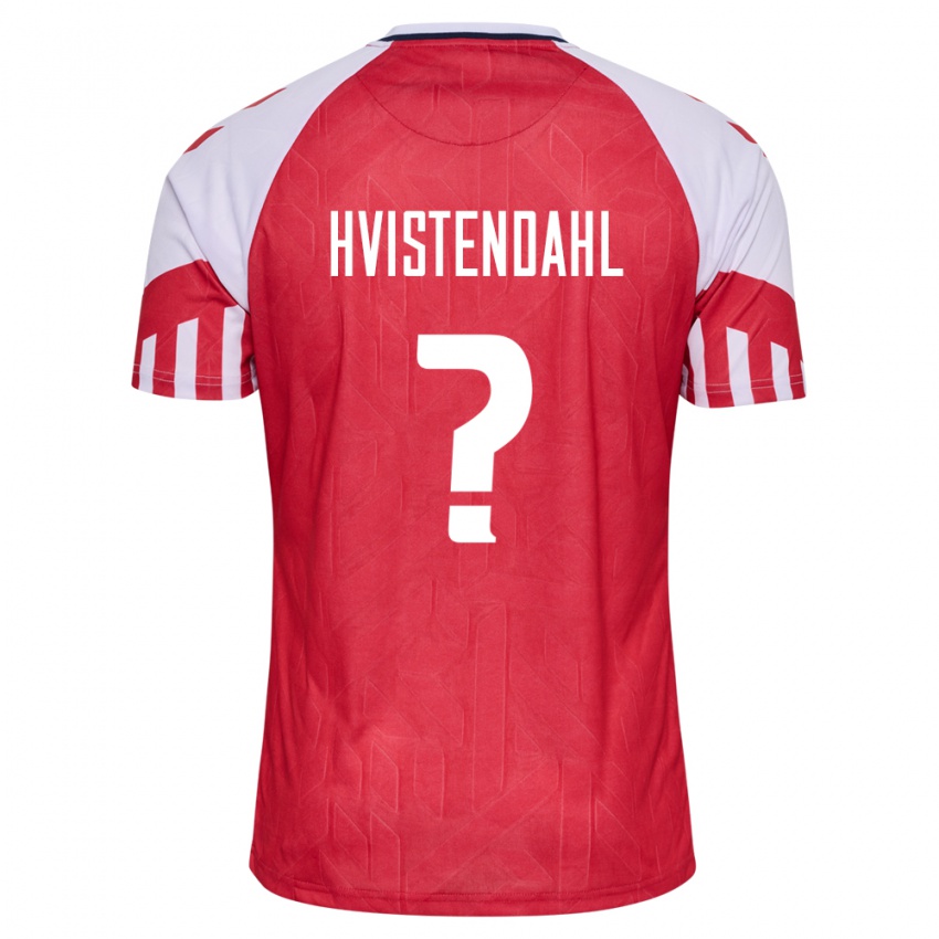 Mujer Camiseta Dinamarca Johan Hvistendahl #0 Rojo 1ª Equipación 24-26 La Camisa