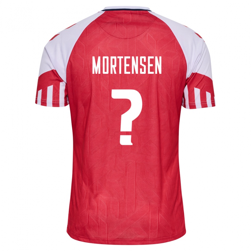 Mujer Camiseta Dinamarca Malthe Mortensen #0 Rojo 1ª Equipación 24-26 La Camisa