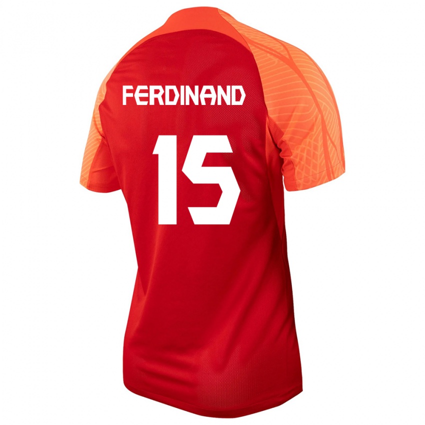Mujer Camiseta Canadá Keesean Ferdinand #15 Naranja 1ª Equipación 24-26 La Camisa