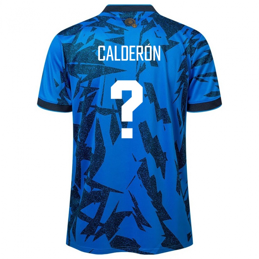 Mujer Camiseta El Salvador Paola Calderón #0 Azul 1ª Equipación 24-26 La Camisa