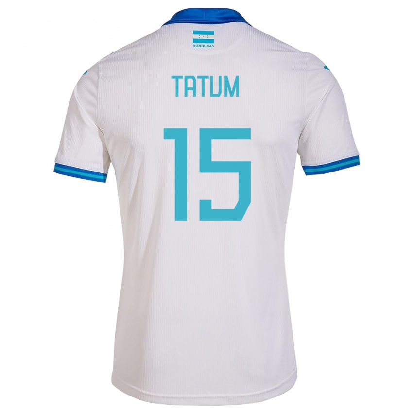 Mujer Camiseta Honduras Anfronit Tatum #15 Blanco 1ª Equipación 24-26 La Camisa