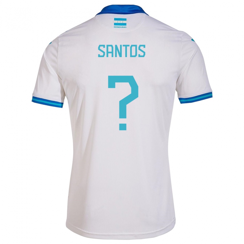 Mujer Camiseta Honduras Denessis Santos #0 Blanco 1ª Equipación 24-26 La Camisa