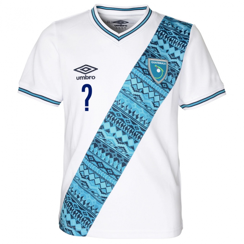 Mujer Camiseta Guatemala Sabrina Botrán #0 Blanco 1ª Equipación 24-26 La Camisa