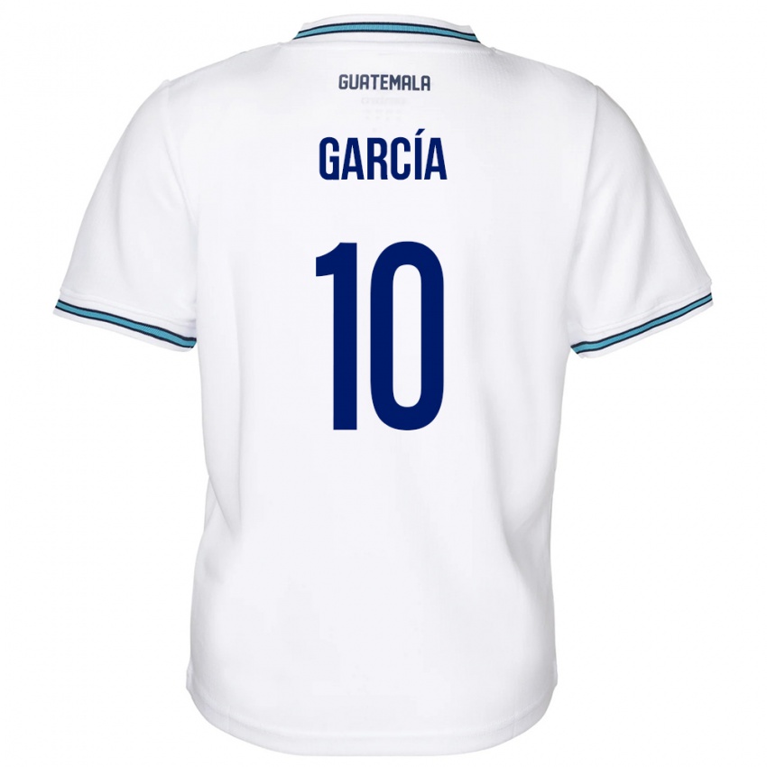 Mujer Camiseta Guatemala Gabriel García #10 Blanco 1ª Equipación 24-26 La Camisa