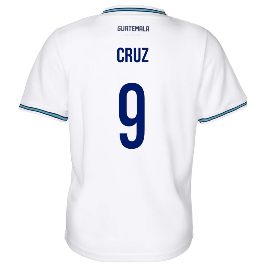 Mujer Camiseta Guatemala Celsa Cruz #9 Blanco 1ª Equipación 24-26 La Camisa