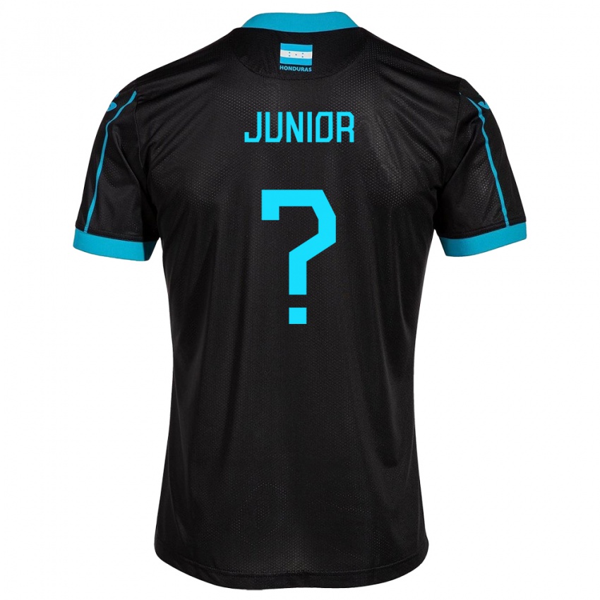 Mujer Camiseta Honduras Junior Mejía #0 Negro 2ª Equipación 24-26 La Camisa