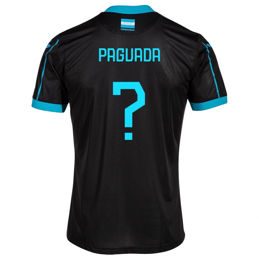 Mujer Camiseta Honduras Didier Paguada #0 Negro 2ª Equipación 24-26 La Camisa