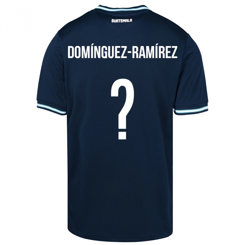 Mujer Camiseta Guatemala Marco Domínguez-Ramírez #0 Azul 2ª Equipación 24-26 La Camisa